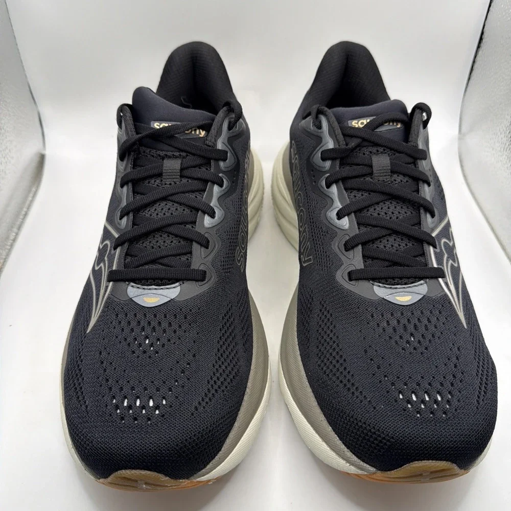 Saucony Men's Athleisure Ride 19 Running Shoe Black/Pewter Size 12. New